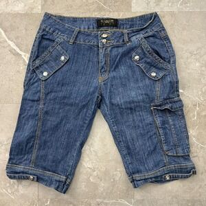 Vintage Rocawear Jean Shorts Womens 9 Bermuda Denim Hip Hop Rap Streetwear Jay Z